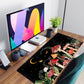 Ferns Leaves Cute Mushrooms Desk Mat Kawaii Green Plants Mouse Pad Xl Mat Large Gaming Desk Pad For Desk Decor Laptop Computer Keyboard Pad Desk Home Office For Women With Stitched Rounds 31.5x15.7 In