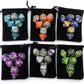 SmartDealsPro Double-Colors Polyhedral Dice Sets with Pouches for D&D DND RPG MTG Dungeon and Dragons Table Board Roll Playing Games D4 D6 D8 D10 D% D12 D20 (6-Color Sets)