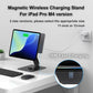 Magnetic iPad Pro M4 11-inch Stand with Wireless Charging 18W, 360° Rotating Aluminum Tablet Holder for iPad Pro M4 11-inch, Adjustable Desk Mount Series (M4-11inch)