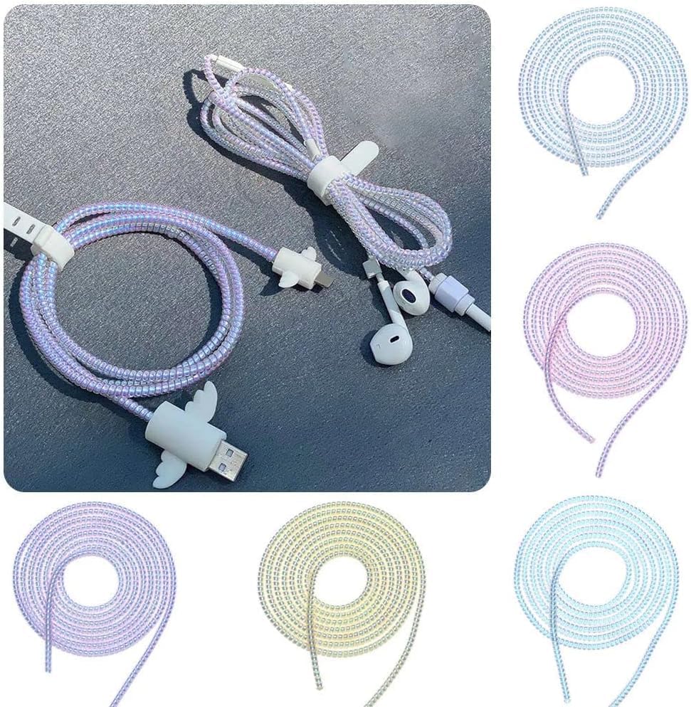 Spiral Cable Protector, 1.5m (4.92ft), Pink