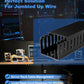 ZhiYo H2in x W2.4in Professional Server Rack Cable Management Raceway, 95in (4X L23.6in) Cable Raceway Kit, Electrically Safe PVC, Open Slot Wire Hider for Under Desk/Computer/Network Cords