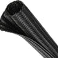 Split Wire Loom Tubing, Cable Protector Sleeve, Braided Cable Management for TV/Computer/Home Theater/Engine Bay, Cord Protectors from Pets No Chew (Black, 1/8"-25ft)