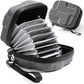K&F Concept 10 in 1 Lens Filter Case, Hard Shell Camera Filter Pouch Up to 95mm with Hand Strap, Waterproof Camera Lens Filter Storage Wallet for ND UV CPL Filter Pouch