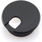 HJ Garden 2pcs 1-1/2 inch Desk Wire Cord Cable Grommets Hole Cover Office PC Desk Cable Cord Organizer Plastic Cover Black