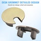 Desk Grommet 1-3/8" (35 mm), Desk Cord Hole Cover, Cable Grommet Metal Zinc Alloy Materilal, Desk Hole Grommet for Office and Home Table Cable, Detachable Cable Cord Organizer (Bronze 1 Pcs)