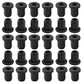 30 pcs 1/4" Drill Hole，3/16" ID Black Silicone Top hat Rubber Grommets for Wiring，Automotive，Firewall，Hole Plug，Desk，Screw，Water and Gas Pipe，Drain，House Siding，Cable Bushing，Glass，Wire Plug