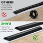 Cord Cover Floor 34in (2 x L17in), Large Capacity Floor Cable Cover, Hard PVC Cord Hider, Wire Cable Management Raceway, Black, Cord Cavity - 1.8"(W) x 0.6"(H)