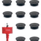 10 Pack Desk Grommet 50mm (2 inch) Bi-Metal Hole Saw Kit for Home Office,Cable Hole Covers,Black