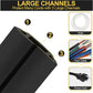 MYFAMIREA 20FT Floor Cord Cover Heavy Duty Cable Cover Protector 3 Channels Extension PVC Floor Wire Cover Outdoor Cord Hider Management Cord Cover for Wire on Floor Home Outdoor (2PCS 10FT, Black)