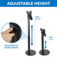 Mount-It! Anti-Theft Universal Tablet Kiosk Stand, Fits iPad Pro, Galaxy Tab, Surface Pro 9.7-13 Inch Tablets | Adjustable Floor Stand with Secure Locking for Retail, Trade Shows, POS, and Public Use