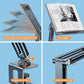 OATSBASF Tablet Stand, iPad Holder for Desk Mount, Portable Monitor Stand, Rotatable 360 Degrees, Desktop Reading Mount Holder for Computer, iPad, Cookbooks, Recipes