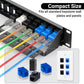 Cat6 RJ45 Keystone Coupler 25-Pack, Ethernet Coupler Female to Female, Ethernet Cable Extender UTP Inline Cat6 Keystone Jacks for Wall Plates & Patch Panels – Blue