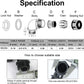 LeMotech M25 Cable Gland, 90 Degree Adjustable 13-18mm Strain Relief, Cord Connectors Nylon Joints with Gaskets, 2 Pcs, Grey