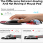 EooCoo Ergonomic Mouse Pad with Gel Wrist Rest Support Middle Concave Design, Relieve Wrist Pain Mousepad, Non-Slip Base for Laptop, Computer, Office Desk Accessories, Carpal Tunnel Syndrome