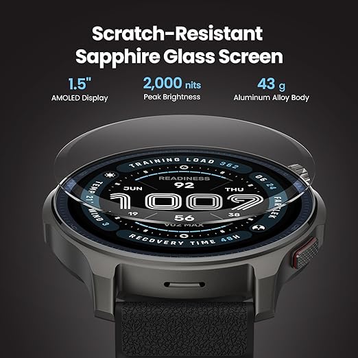 Amazfit Balance 2 Smart Watch 1.5" AMOLED Display, Offline Maps, Dual Band GPS, 21 Days Battery, 160+ Sport Modes, Hyrox & Golf Mode, Strength Training, Heart Rate & Sleep Tracker for Android & iPhone