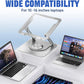Laptop Stand for Desk, Adjustable Computer Stand with 360° Rotating Base, Ergonomic Laptop Riser for Collaborative Work, Foldable & Portable Laptop Stand, fits for All 10-16" Laptops