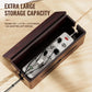 Cinati Large Cable Management Box, 15.8" Wooden Cable Organizer for Floor Wires Storage, Wall Mount Cord Hider Box for Electrical Cord Management, Power Strip Wire Organization for Desktop Home Office