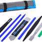 Professional Opening Pry Tool Repair Kit with Non-Abrasive Nylon Spudgers and Anti-Static Tweezers, 8 Piece Set
