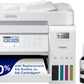 Epson EcoTank ET-3843 Wireless Color All-in-One Cartridge-Free Supertank Printer with Scanner, Copier, ADF and Ethernet-for The Ultimate Home Office, White