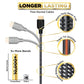 PowerBear 4K HDMI Cable 15 ft | High Speed Hdmi Cables, Braided Nylon & Gold Connectors, 4K @ 60Hz, Ultra HD, 2K, 1080P, ARC & CL3 Rated | for Laptop, Monitor, PS5, PS4, Xbox One, Fire TV, & More