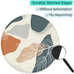 ITNRSIIET Round Mouse Pad with Stitched Edge Premium-Textured Waterproof Non-Slip Rubber Base Desktop Protection Mat Diameter 8.7 inches, Abstract Leaf