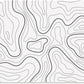 ITNRSIIET Mouse Pad with Stitched Edge Premium Textured Smooth Precise Operation Waterproof Washable Non-Slip Rubber Base Desktop Protection Mat, 10.2×8.3×0.12 inches, Topographic Contour White