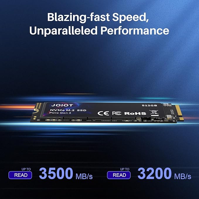 1TB SSD PCle 3.0x4, NVMe M.2 2280, Internal Solid State Drive, Up to 3500MB/s,Storage for PC, Laptops, Gaming and More, V-NAND Technology, Max Speed,Black