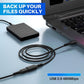 3 Pack USB Extension Cable 4 FT, USB 2.0 Type A Male to Female Extender Cord Adapter, Compatible with Printer, Keyboard, Mouse, Flash Drive, Hard Drive, Controller, Black Cable with 5 Cable Ties