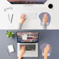 ITNRSIIET Ergonomic Mouse Pad, Cushioned Gel Wrist Rest, Non-Slip Base, Smooth Surface, Compatible with All Mice for Office & Gaming, Desk Accessory, 9.5 x 8.2 inch, Mist Gray