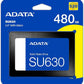 ADATA Ultimate SU630 480GB Solid State Drive, Black