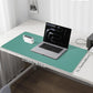 Leather Desk Pad Protector, Mouse Pad, Office Mat, Non-Slip PU Leather Blotter, Laptop Desk Pad, Waterproof Writing Pad for Office and Home (Light Green, 31.5" x 15.7")