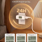 DEWENWILS 24 Hour Programmable Digital Timer Outlet, 2 Pack Timers for Electrical Outlets, Indoor Light Timers for Lamp Fan Aquarium, 2 Grounded Outlet, 125V/15A Resistive/1000W Tungsten, 3 Prong