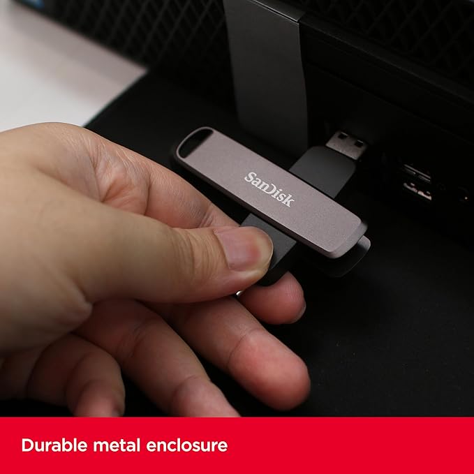 SANDISK 512GB Extreme PRO Dual Drive - Up to 1,000MB/s, USB Type-C, and USB Type-A, High-Performance Flash Drive - SDDDE1-512G-G46