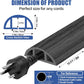 Floor Cord Cover Self Adhesive Cord Hider,10FT Cable Management, Extension Strip Protector for Wires, Prevent Cable Trips for Offices, Gyms, Exhibitions Cavity:0.39"(W) x 0.27"(H) Wooddarkblack