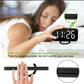 Digital Clock Large Display, LED Alarm Electric Clocks Mirror Surface for Makeup with Diming Mode, 3 Levels Brightness, Dual USB Ports Modern Decoration for Home Bedroom Decor-Black