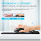 univo colors Design-Wave Wrist Rest Mouce Pad,PE Mouse Sliding Panel+Artificial Sheepskin+Memory Foam+Ergonomic+Anti-Slip Gel,Resilience Support During Work and Gaming,Mouce Accessory,Yellow