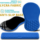 Hokafenle 2 in 1 Ergonomic Mouse Pad Wrist Support & Wrist Rest for Computer Keyboard Set, with Relieve Carpal Tunnel Pain Massage Bulge and Full Memory Gel Design (2In1 Set, Dg Blue)