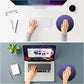 ITNRSIIET Mouse Pad Non-Slip Rubber Base Smooth Surface Stitched Edges Waterproof Durable Compatible with All Mice for Office & Gaming, Desk Accessory, Diameter 8.7 inch, Violet Gradient
