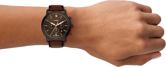 Fossil Men's Neutra Quartz Stainless Steel and Leather Chronograph Watch