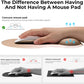 EooCoo Ergonomic Mouse Pad with Gel Wrist Rest Support Middle Concave Design, Relieve Wrist Pain Mousepad, Non-Slip Base for Laptop, Office Desk Accessories, Carpal Tunnel Syndrome