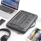 DOMISO 13.3 inch Laptop Sleeve with Handle Shockproof Computer Bag Waterproof EVA Protective Carrying Case for 13-13.3 inch Notebooks/13 MacBook Air/MacBook Pro Retina/Dell XPS 13/HP, Dark Grey