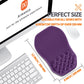 Ergonomic Slope Mouse Pad Wrist Support, Wrist Rest Mousepad for Carpal Tunnel Pain Relief with Massage Bulge and Slow Rebound Memory Foam (12x8 inch, Deep Purple)