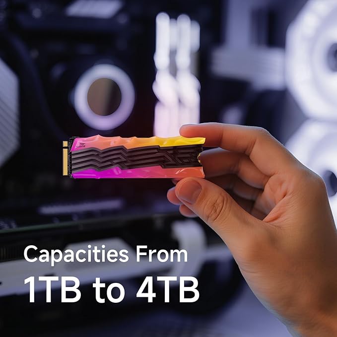 fanxiang S790R 4TB NVMe M.2 SSD PCIe 4.0 x4, Internal Solid State Drive with RGB Heatsink, Up to 7350MB/s, 3D NAND TLC, PS5 Compatible, Ideal for Gaming, Creators & Professionals