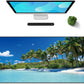 Galdas Gaming Mouse Pad XXL XL Large Long Extended Big Mousepad Non-Slip Rubber Keyboard Mouse Pad with Stitched Edges for Laptop Home Office (31.5x11.8x0.08 Inch) … (Beach 2025)