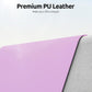 YSAGi Leather Desk Protector, Office Mat, Large Mouse Mat, Non-Slip PU Leather Blotter, Laptop Desk, Waterproof Writing Pad for Office and Home (Taro Purple, 35.4" x 17")
