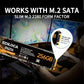EN206 256GB 3D NAND TLC M.2 SSD, M.2 2280 SATA III 6Gb/s SSD Internal Hard Drive, Read/Write Speed up to 550/460 MB/s, Compatible with Ultrabooks, Tablet Computers and Mini PCs