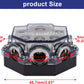 2pc Power Distribution Block Car Audio 1 in 5 Ways Out Car Audio Distributions Block 0 Gauge Input 2/4/8 Gauge Out Ground Cable Splitter Distribution Blocks for Automotive