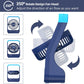Portable Desk Fan 20000mAh Battery Operated Rechargeable, 200H Long Lasting with Timer, 3 Speeds, 360 Rotation, Portable fan with USB charging port for Home, Outdoor, Hurricane, Emergency