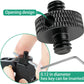 Camera Mount Screw 1/4" Male to 1/4" Male & 1/4" to 3/8" Tripod Screw Adapter with Hole 7 Pcs Set for Camera Tripod Mount Light Stand DSLR Equipped with Hex-L Key (Black)