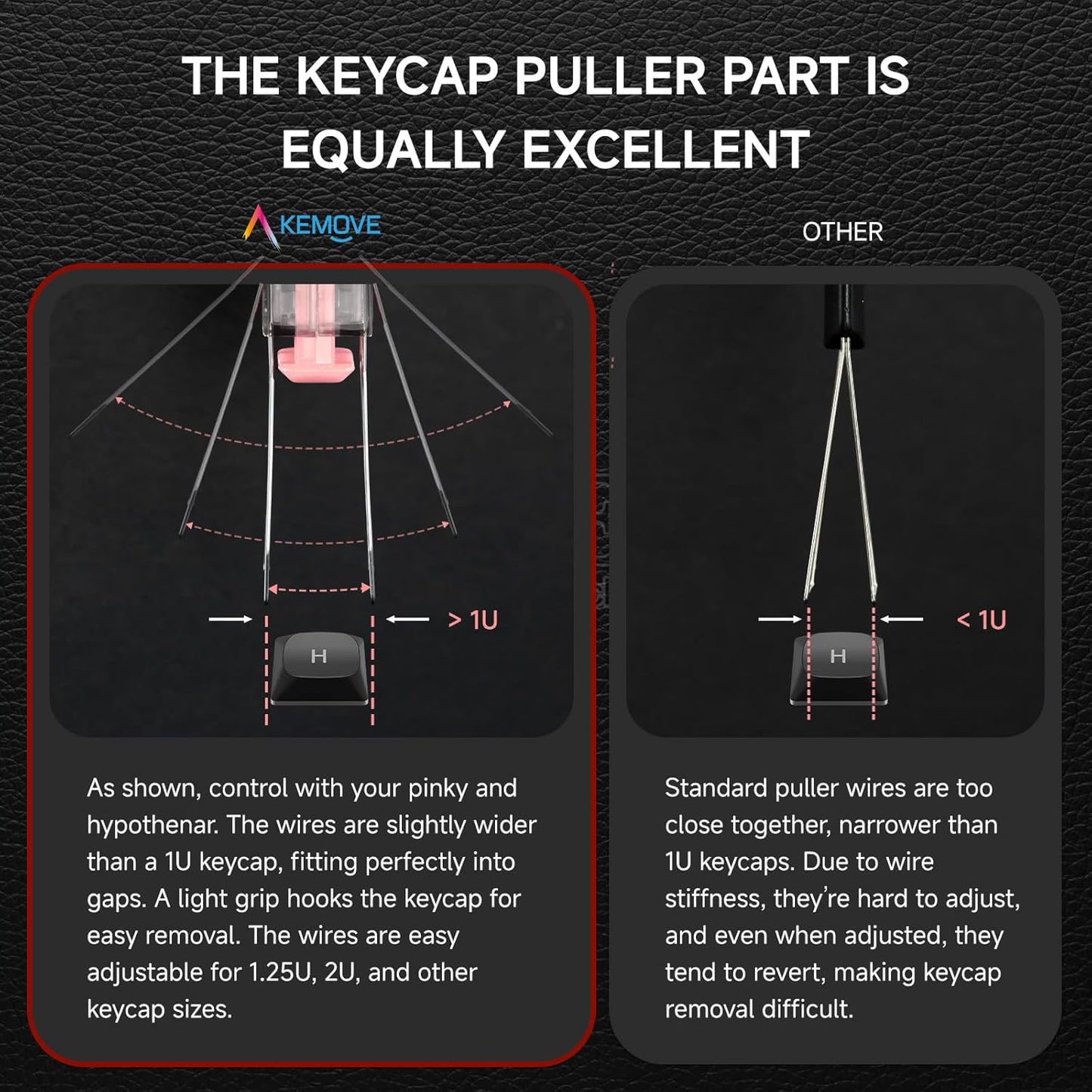 KEMOVE P10 2-in-1 Switch & Keycap Puller for Mechanical Keyboards, Quick & Painless Removal, DIY Customization, Maintenance, Cleaning for Beginners & Enthusiasts